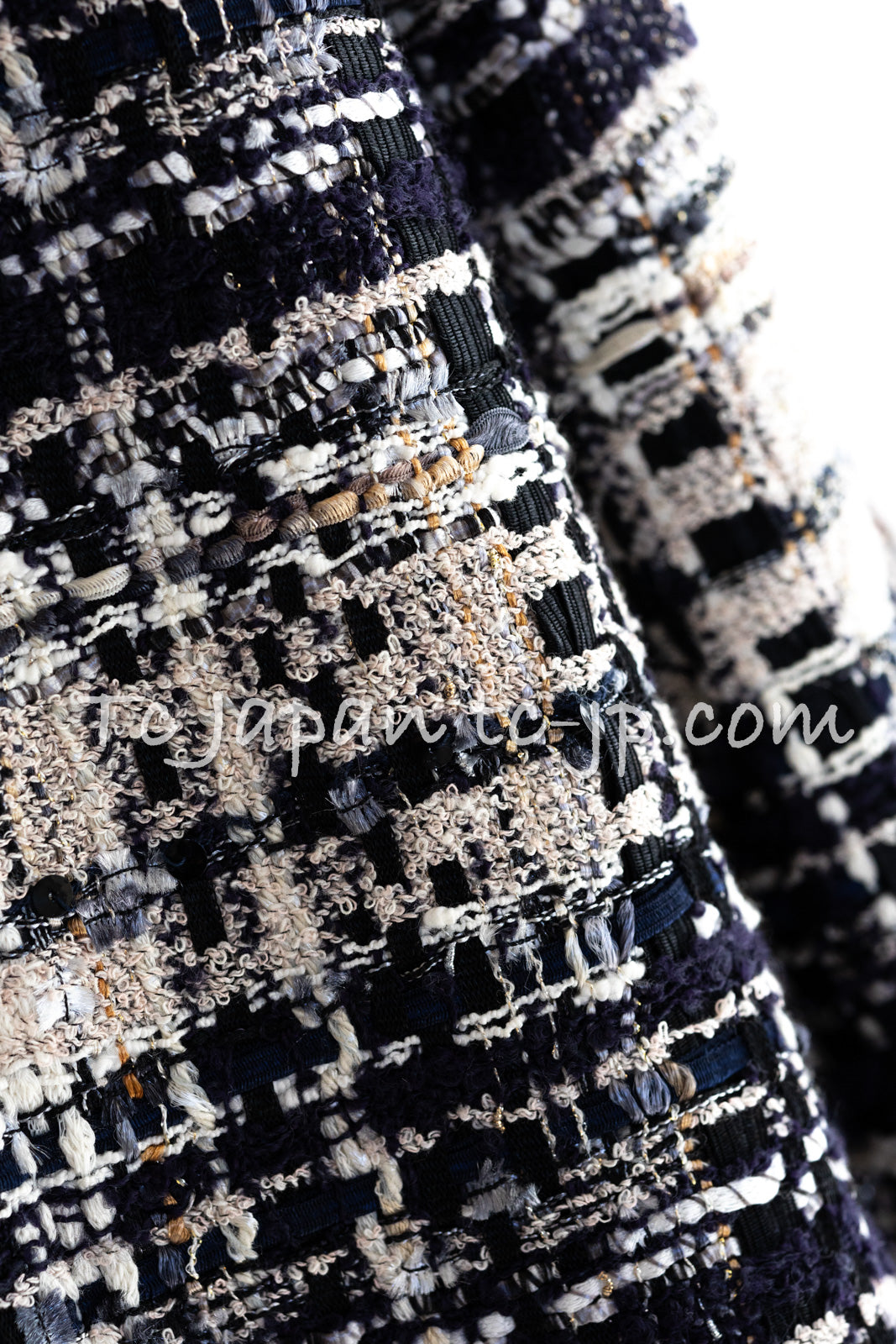 シャネル ジャケット CHANEL 06S ベージュ ブラック ネイビー