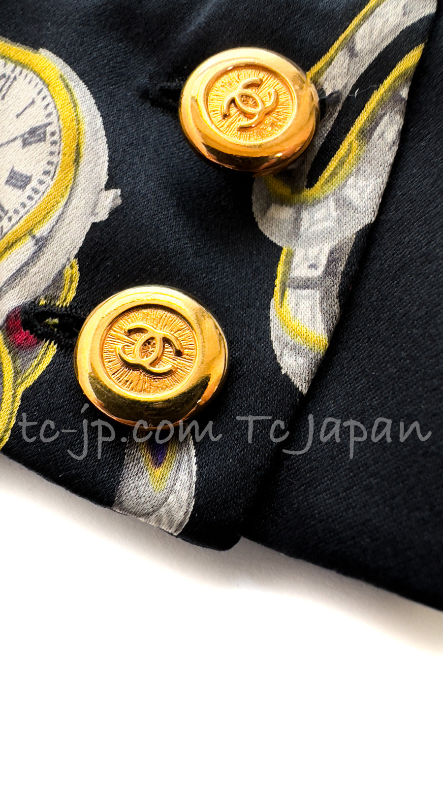 CHANEL 91A Vintage Black Buttery Silk Blouse Shirts Tops 40 42 シャネル  ヴィンテージ・ブラック・シルク・ブラウス シャツ 即発