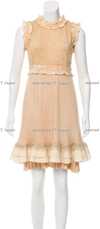 CHANEL 10S Nude Tan knit Dress 38 シャネル グラデュエーション・フリンジ・ワンピース - シャネル TC JAPAN