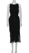 CHANEL 14C Belted Black Sleeveless Party Dress 38 シャネル ブラック・ロングニット・パーティー・ワンピース 即発