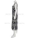 CHANEL 18C Navy White Sleeveless Knit Dress 34 36 シャネル ネイビー・ホワイト・キャミソール・ロングワンピース - シャネル TC JAPAN