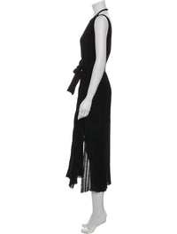 CHANEL 14C Belted Black Sleeveless Party Dress 38 シャネル ブラック・ロングニット・パーティー・ワンピース 即発