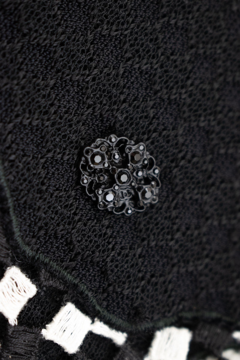CHANEL 11S Cameron Diaz Black White Lace Cardigan Jacket Dress Tops 36 シャネル ジャケット ワンピース カーディガン 即発 - TC JAPAN