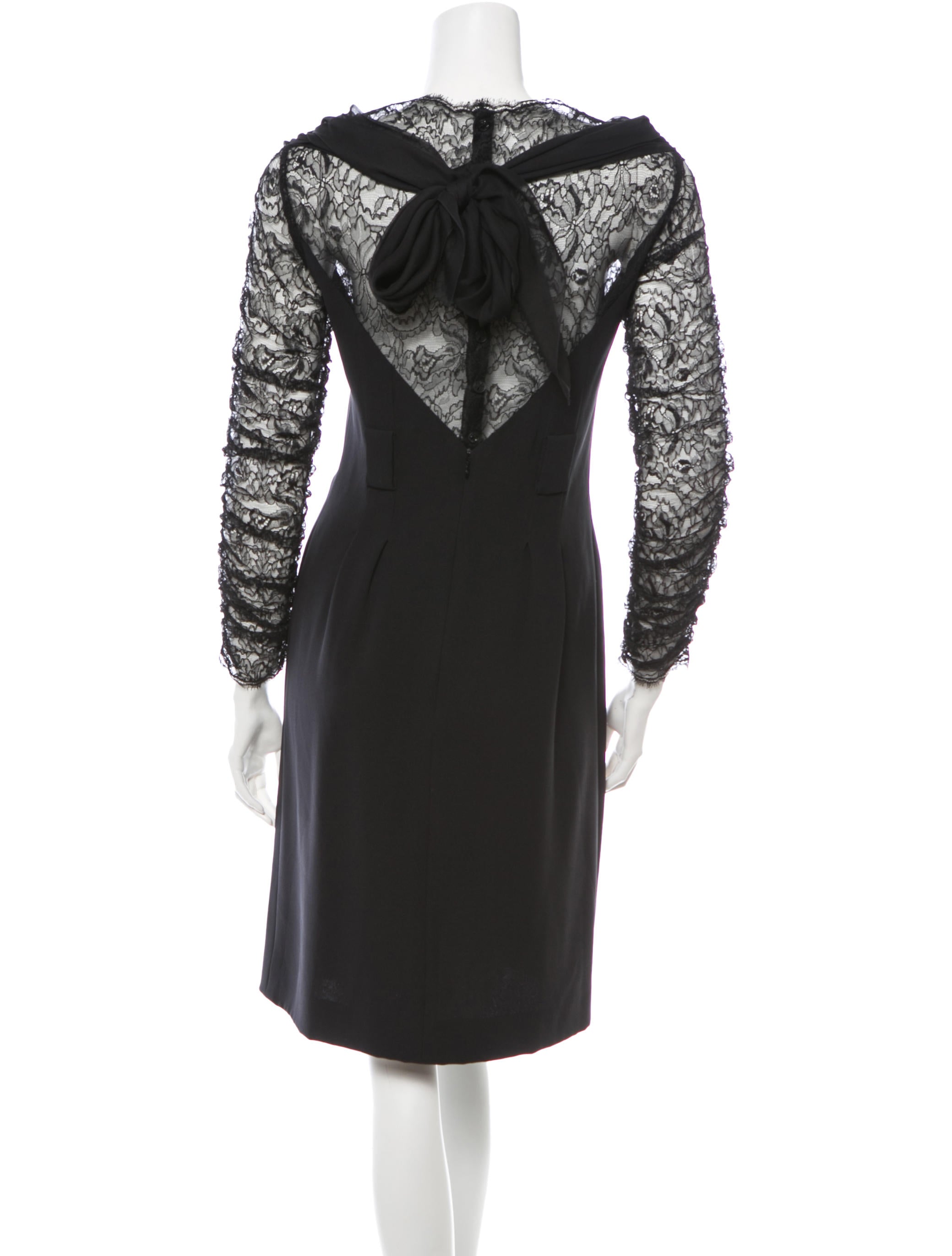 CHANEL 07A Black Silk Lace Dress 36 シャネル ブラック・シルク・レース・ワンピース 即発