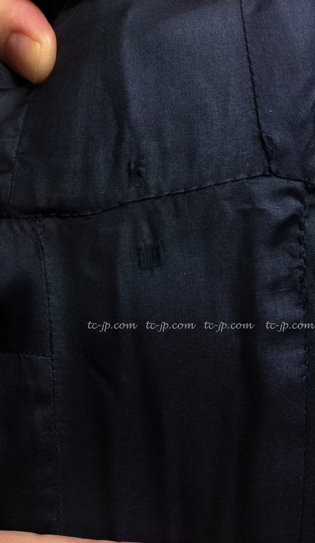 CHANEL Haute Couture Navy Cardigan Jacket 40 シャネル オートクチュール・ネイビー・カーディガン ジャケット 即発 ①