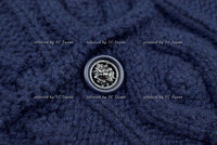 CHANEL 13PF Wine Red Navy Cashmere Cardigan 36 38 40 シャネル ワインレッド・ネイビー・カシミア・カーディガン - シャネル TC JAPAN