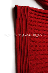 CHANEL 10PF Shanghai Dress Red Black 36 40 シャネル レッド ブラック・ストレッチ・ニット・ワンピース 即発 - CHANEL TC JAPAN