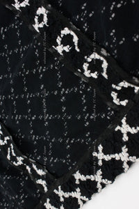 Chanel 09S Black White Sequin Dress Cardigan Coat 34 38 40 シャネル スパンコール・ワンピース・カーディガン コート - シャネル TC JAPAN