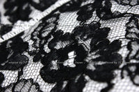 Chanel 14C Black Camellia Lace Dress Mid New 36 シャネル 白黒レース・ワンピース - シャネル TC JAPAN