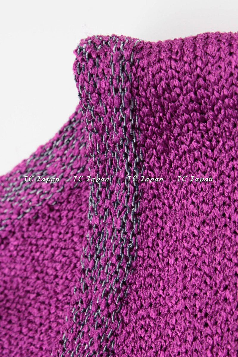 Chanel 12s Magenta Sleeveless Knit dress 34 36 38 シャネル ニット・ワンピース - シャネル TC JAPAN