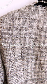 CHANEL 10S $6.1K Cameron Diaz Beige Tweed Jacket 36 シャネル ベージュ・女優・ルサージュ・ツイード・ジャケット 即発 - TC JAPAN