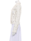 CHANEL 09C Ivory Camellia Jacket Skirt Suit 38 40 シャネル カメリア・アイボリー・ジッパー・ジャケット スカート スーツ - CHANEL TC JAPAN