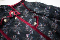 CHANEL 09PF Tweed Velvet Satin Jacket Skirt 40 シャネル ベルベット・サテン・ジャケット・スカート - シャネル TC JAPAN