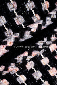CHANEL 06A Black Metallic Multicolor Tweed Jacket Skirt 34 シャネル ブラック・メタリック・ツイード・ジャケット・スカート