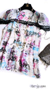 CHANEL 07C Silk Shiffon 100 % CC Logo Graffiti Blouse Tops 40 シャネル カイリー・ミノーグ着・グラフィティ・シルクシフォン・ブラウス・トップス 即発 - TC JAPAN