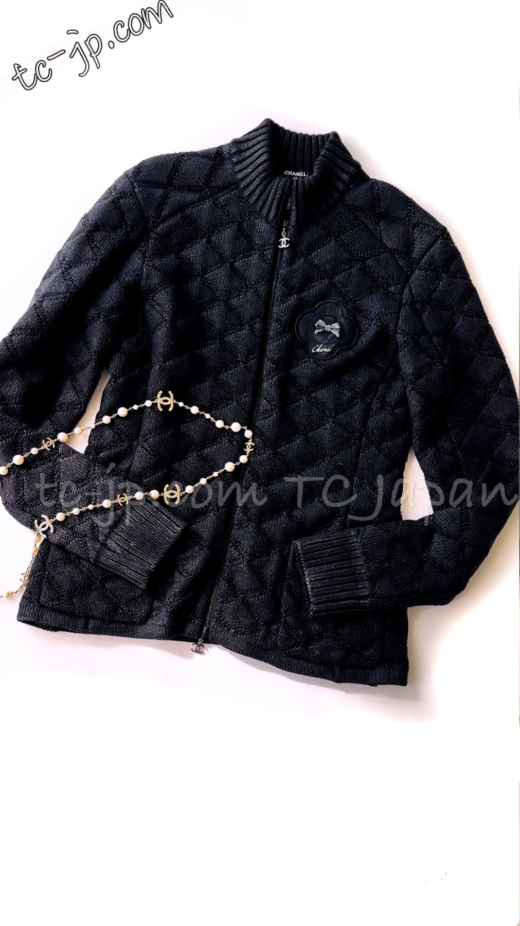 Chanel quilted jacket hot sale