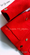 CHANEL 91A Vintage Red Wool Gold Button Jacket 36 38 42 シャネル ヴィンテージ・レッド・ウール・ゴールド・ボタン・ジャケット 即発