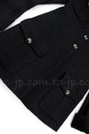 CHANEL 13A Black Wool Silk Jacket Coat 42 シャネル  ブラック・ウール・シルク・ジャケット 即発