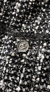 CHANEL 06S Grey Silver Metallic trim Jacket 44 46 シャネル グレー・シルバー・メタリック トリム・ジャケット