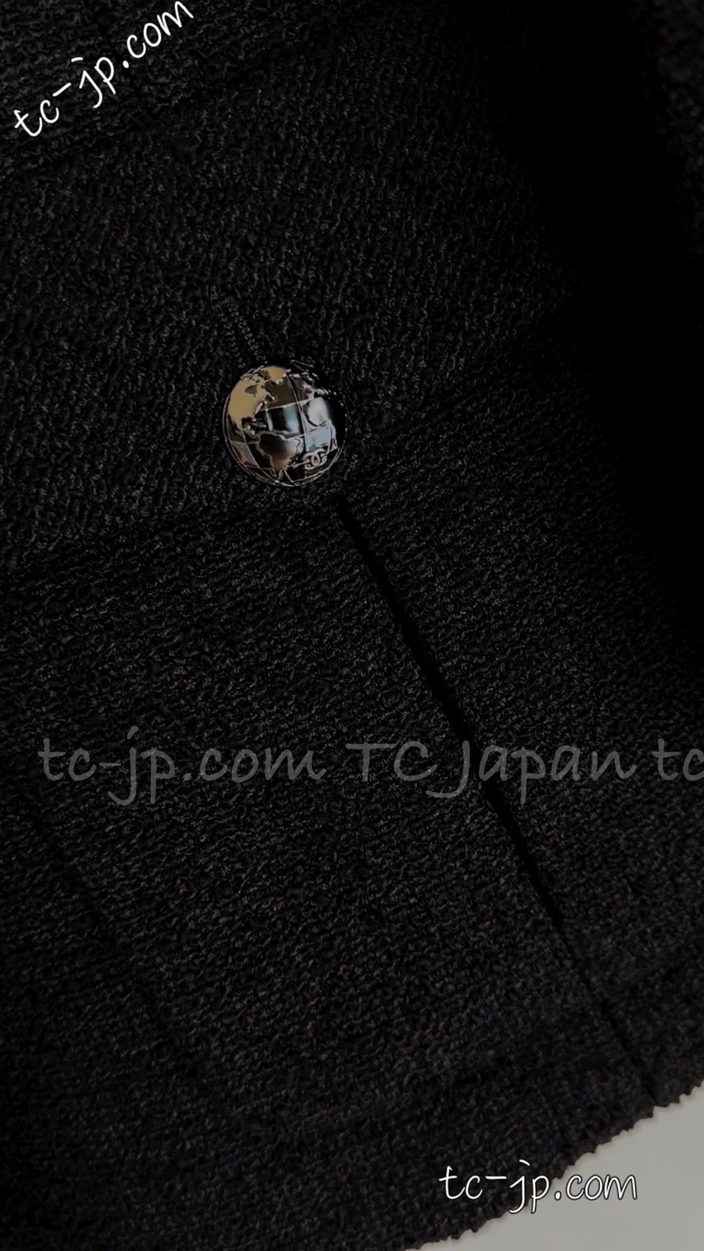 CHANEL 13A Black Wool Silk Jacket Coat 42 シャネル  ブラック・ウール・シルク・ジャケット 即発