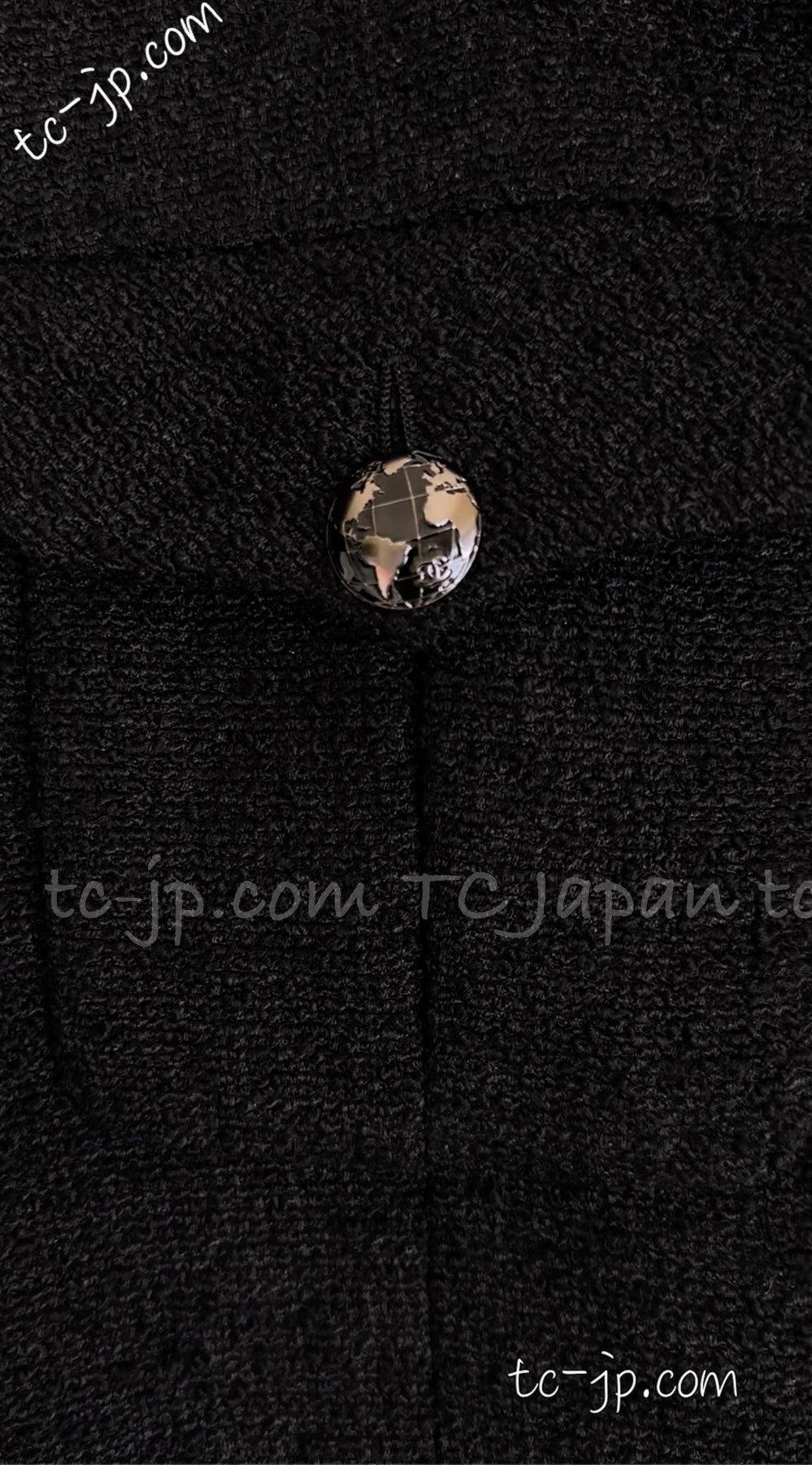 CHANEL 13A Black Wool Silk Jacket Coat 42 シャネル  ブラック・ウール・シルク・ジャケット 即発
