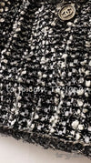 CHANEL 06S Grey Silver Metallic trim Jacket 44 46 シャネル グレー・シルバー・メタリック トリム・ジャケット