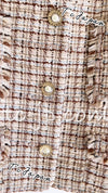 CHANEL 04S Beige Ivory Tweed Jacket 48 シャネル ベージュ・アイボリー・ツイード・ジャケット