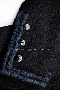 CHANEL 13A Little Black Tweed Jacket 38 シャネル 女優 チェ・ジュウの定番ツイード・リトル・ブラック・ジャケット 即発