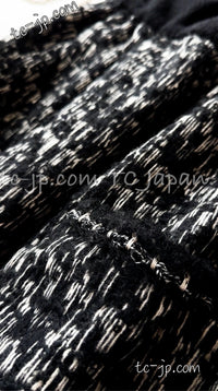 CHANEL 11A Black Ivory Tweed Dress 34 36 シャネル ブラック・アイボリー・ツイード・ワンピース 即発