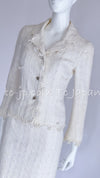 CHANEL 05C Penelope Cruz White Ivory Tweed Jacket Skirt Suit 34 36 シャネル ペネロペクルス着・ホワイト・アイボリー・ツイード・ジャケット・スカート・スーツ 即発 - TC JAPAN
