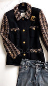 CHANEL 88A Vintage Brown Black Tweed Skirt Suit 38 シャネル ヴィンテージ・超貴重 ブラウン・ブラック・ツイード・ジャケット・スカート・スーツ 即発