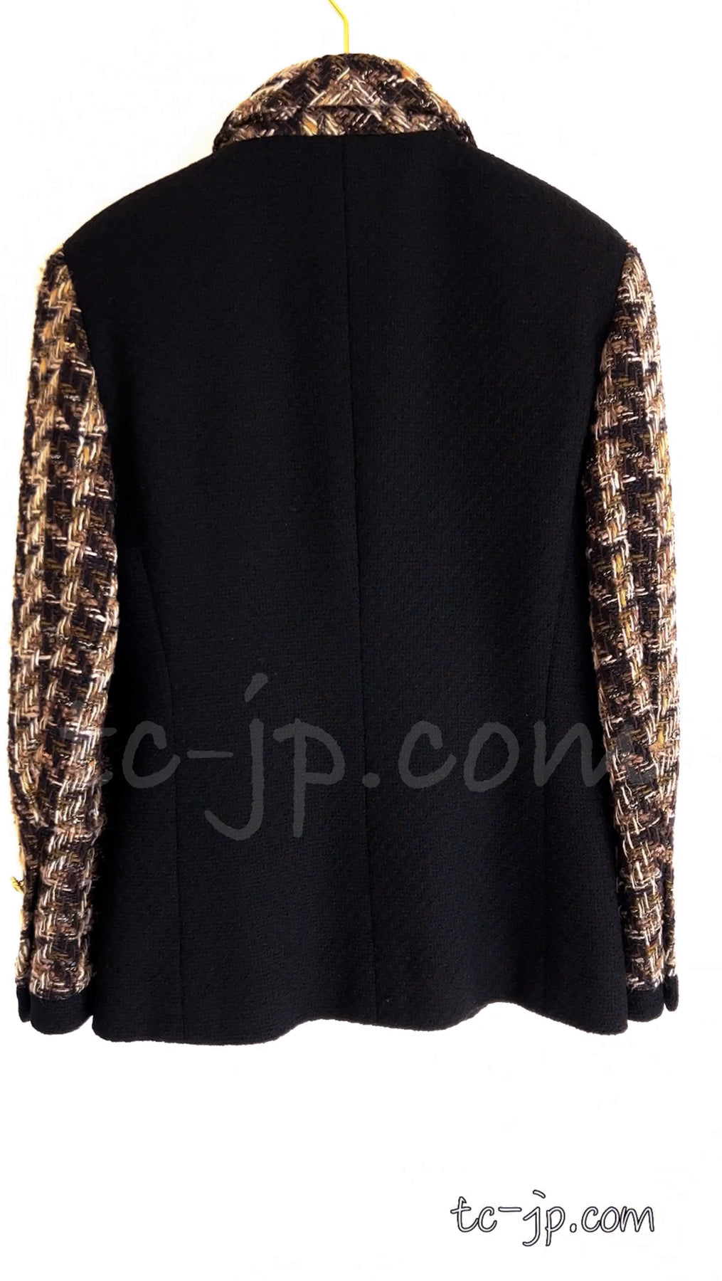 CHANEL 88A Vintage Brown Black Tweed Skirt Suit 38 シャネル ヴィンテージ・超貴重 ブラウン・ブラック・ツイード・ジャケット・スカート・スーツ 即発