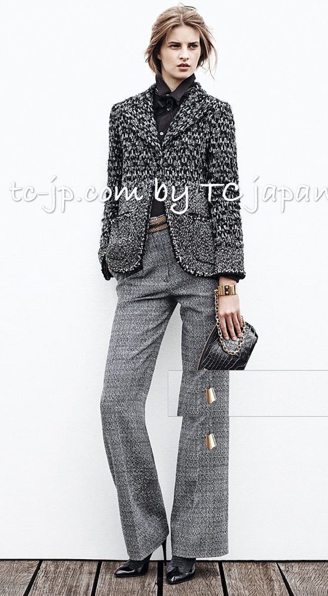 CHANEL 11A Black Ivory Tweed Dress 34 36 シャネル ブラック・アイボリー・ツイード・ワンピース 即発