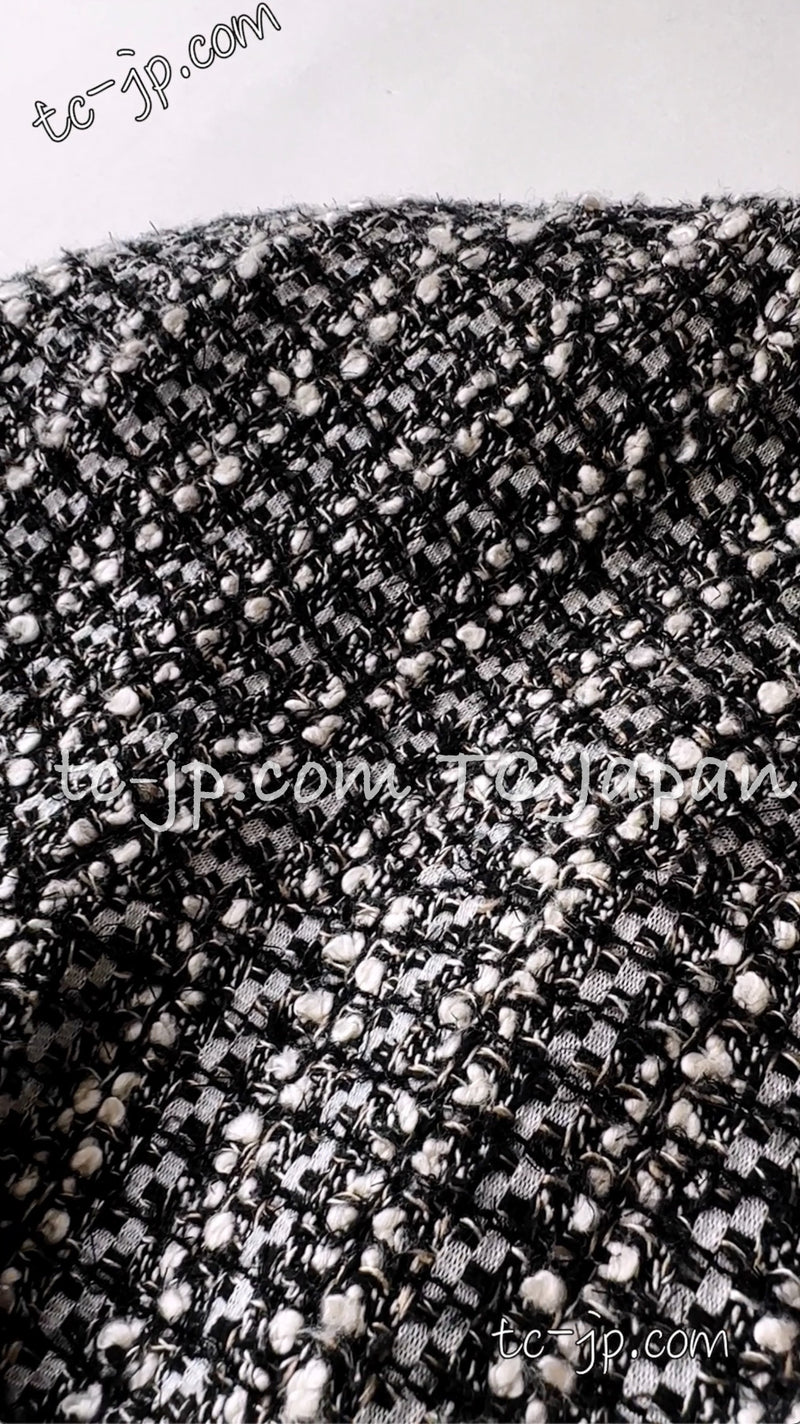 CHANEL 06S Grey Silver Metallic trim Jacket 44 46 シャネル グレー・シルバー・メタリック トリム・ジャケット