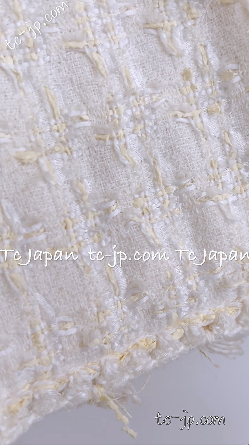 CHANEL 05C Penelope Cruz White Ivory Tweed Jacket 40 シャネル ペネロペクルス着・ホワイト・アイボリー・ツイード ジャケット - TC JAPAN