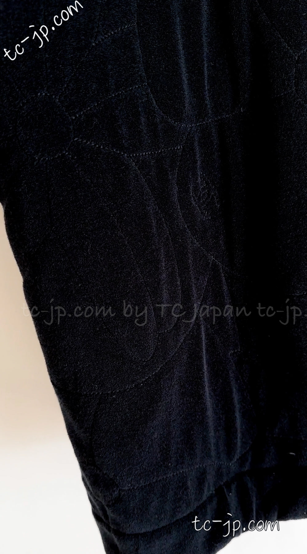 CHANEL 15B Black CC Logo Zip Hoodie Tops 36 38 40 シャネル ブラック・CCロゴ・パイルジップ・パーカー