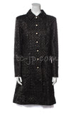 CHANEL 20PF Black Tweed Coat 42 シャネル ブラック・ツイード・コート