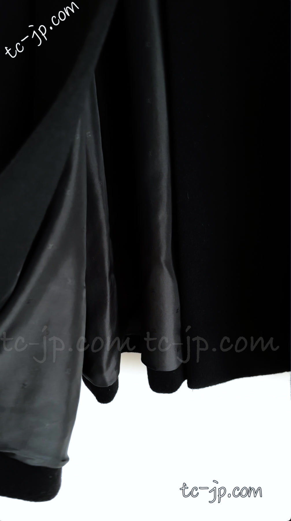 CHANEL 89A Vintage Black Cashmere 100% Long Coat 46 48 50 シャネル ヴィンテージ・ブラック・カシミア100% ロングコート 即発