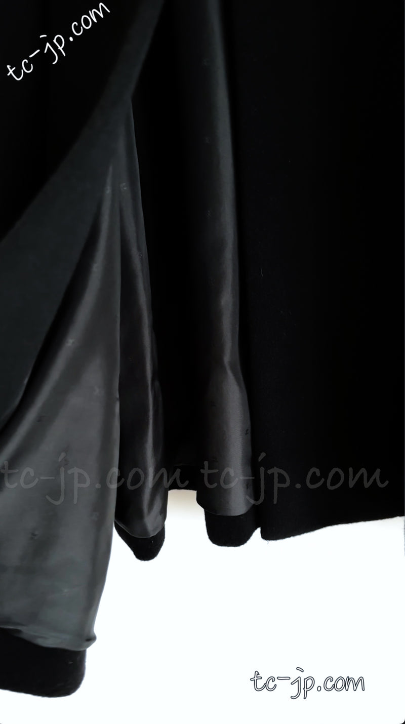 CHANEL 89A Vintage Black Cashmere 100% Long Coat 46 48 50 シャネル ヴィンテージ・ブラック・カシミア100% ロングコート 即発