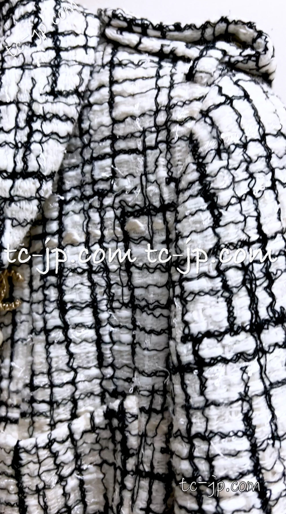 CHANEL 06C Lindsay Lohan Black White Skirt Jacket Coat 40 シャネル 白黒 ツイード・スカート ジャケット・コート 即発