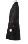CHANEL 20PF Black Tweed Coat 42 シャネル ブラック・ツイード・コート