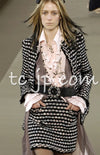 CHANEL 06A Black Metallic Multicolor Tweed Jacket Skirt 34 シャネル ブラック・メタリック・ツイード・ジャケット・スカート