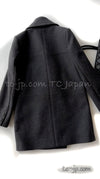 CHANEL 16A Gray Wool Double Coat 34  シャネル グレー・メルトン ウール・ダブル・コート 即発