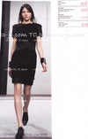 CHANEL 15B Black Wool Silk Tweed Dress 38 シャネル ブラック・ウール・シルク・ツイード・ワンピース