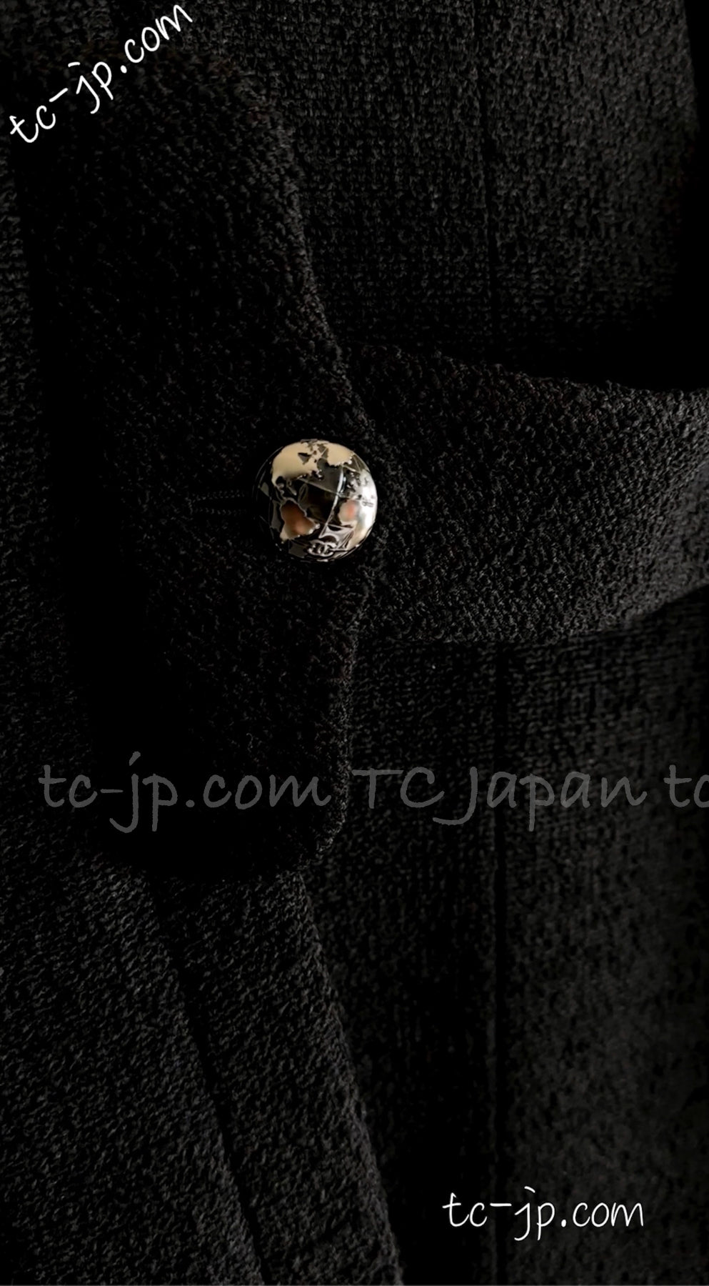 CHANEL 13A Black Wool Silk Jacket Coat 42 シャネル  ブラック・ウール・シルク・ジャケット 即発