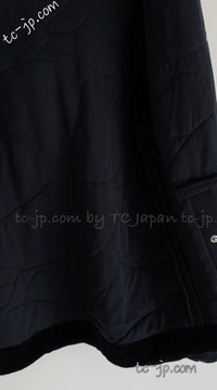 CHANEL 15B Black CC Logo Zip Hoodie Tops 36 38 40 シャネル ブラック・CCロゴ・パイルジップ・パーカー