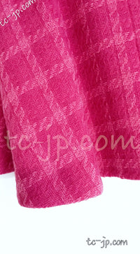 CHANEL 19A Pink Wool Tweed Cape Jacket 34 36 38 40 42シャネル ピンク・ウール・ツイード・ケープ・ジャケット 即発