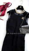 CHANEL 06S Black Sheer Sleeveless Dress 36 シャネル 冠婚葬祭ブラック・オーガンジー・ワンピース 即発