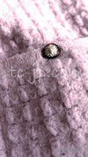 CHANEL 17PF Pink Super Soft Stretched Knit Dress Lion CC Button 38 シャネル ピンク ふわふわ ニット ストレッチ ワンピース ライオン CC ボタン 即発