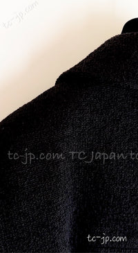 CHANEL 13A Black Wool Silk Jacket Coat 42 シャネル  ブラック・ウール・シルク・ジャケット 即発